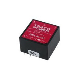 1 pcs : TMPS 03-105 - AC/DC Power Modules Product Type: AC/DC, Package Style: 1'x1', Output Power (W): 3, Input Voltage: 85-264 