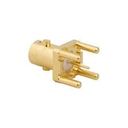 1 pcs : 034-1024 - RF Connectors / Coaxial Connectors Vertical jack 4 Leg Square