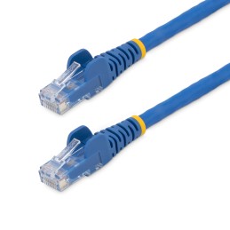 1 pcs - StarTech.com Cat6 Straight Male RJ45 to Straight Male RJ45 Ethernet Cable, U/UTP, Blue LSZH Sheath, 0.5m, Low Smoke