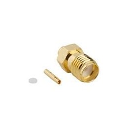 1 pcs : 132103 - RF Connectors / Coaxial Connectors SMA STRAIGHT SOLDER JACK .085 SEMI RIGID