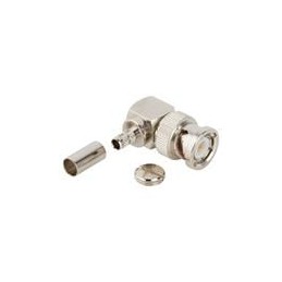 1 pcs : 112526 - RF Connectors / Coaxial Connectors BNC RIGHT ANGLE CRIMP PLUG RG223