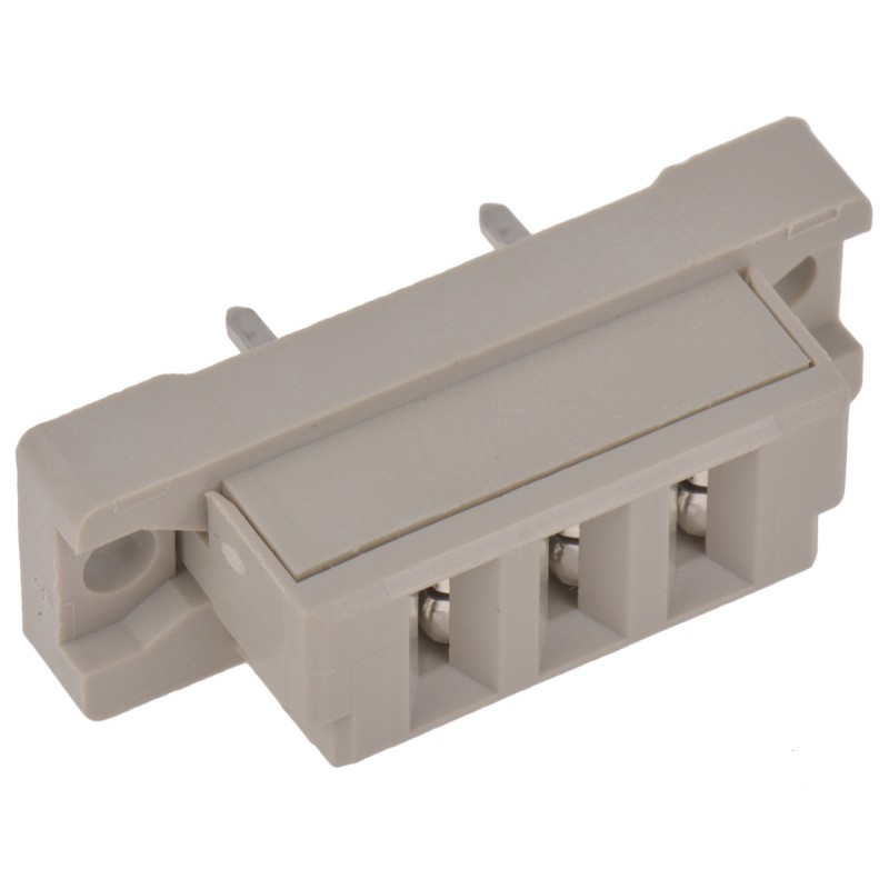 1 pcs - Harting 3 Way 10.16mm Pitch, 1 Row, Straight DIN 41612 Connector, Socket