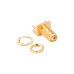 1 pcs : 132289 - RF Connectors / Coaxial Connectors SMA END LAUNCH PCB MNT JACK .062 GOLD