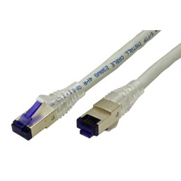 1 pcs - Roline Cat6a Male RJ45 to Male RJ45 Ethernet Cable, S/FTP, Grey PVC Sheath, 70m