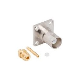 1 pcs : 112616 - RF Connectors / Coaxial Connectors BNC PANEL CRIMP JACK .085 SEMI RIGID