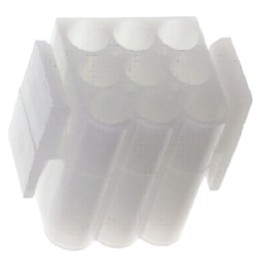 10 pcs - TE Connectivity, Commercial MATE-N-LOK Male Connector Housing, 6.1mm Pitch, 9 Way, 3 Row