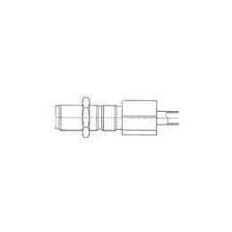 1 pcs : 901-10165 - RF Connectors / Coaxial Connectors SMA Strg Jack for 1.32 Microcbl Blkhd