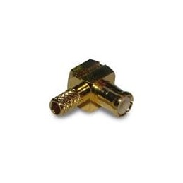1 pcs : 252102 - RF Connectors / Coaxial Connectors MCX RIGHT ANGLE PLUG 174 316 GOLD