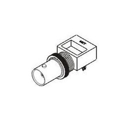1 pcs : 73171-0700 - RF Connectors / Coaxial Connectors BNC JACK R/A 75OHM PCB BK