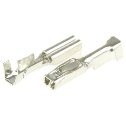 10 pcs - RS PRO Uninsulated Female Spade Connector, Receptacle, 0.2mm² to 0.5mm²