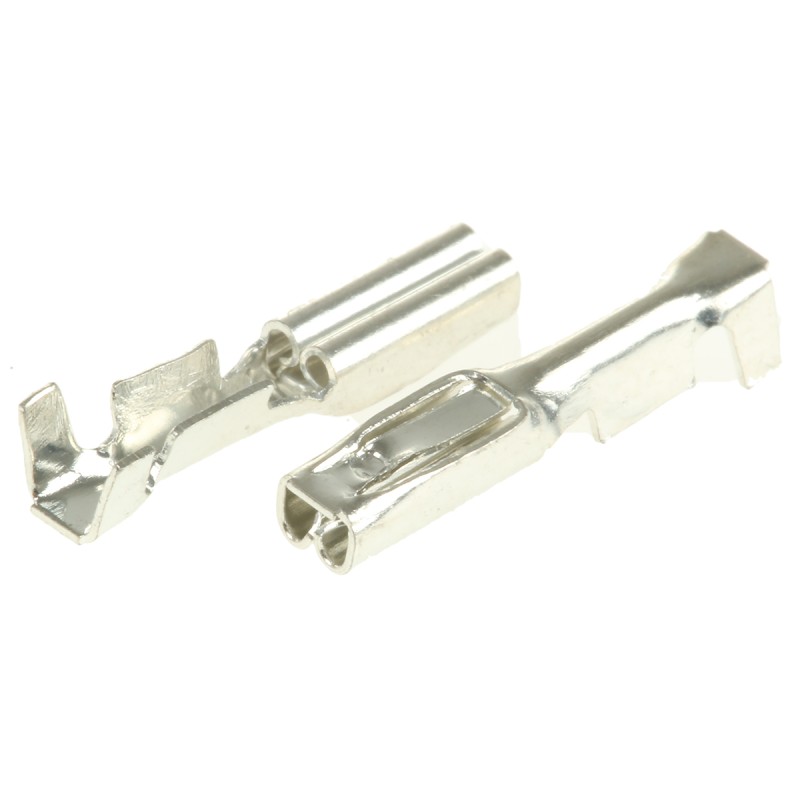 10 pcs - RS PRO Uninsulated Female Spade Connector, Receptacle, 0.2mm² to 0.5mm²