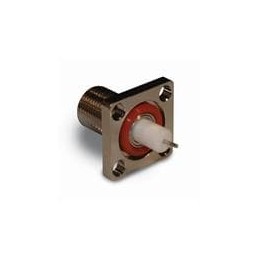 1 pcs : 222146 - RF Connectors / Coaxial Connectors F 4 HOLE PANEL RECPT