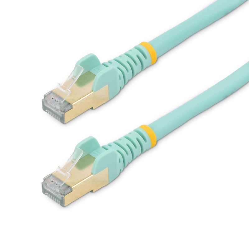 1 pcs - StarTech.com Cat6a Straight Male RJ45 to Straight Male RJ45 Ethernet Cable, STP, Light Blue, 1.5m, CMG Rated