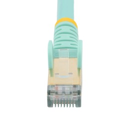 1 pcs - StarTech.com Cat6a Straight Male RJ45 to Straight Male RJ45 Ethernet Cable, STP, Light Blue, 1.5m, CMG Rated