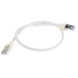 1 pcs - Decelect Cat5 Male RJ45 to Male RJ45 Ethernet Cable, F/UTP, Grey, 0.5m