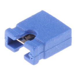 10 pcs - ASSMANN WSW Jumper Female Straight Blue Open Top 2 Way 1 Row 2.54mm Pitch