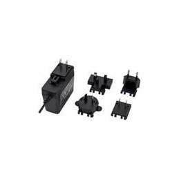 1 pcs : SMI36-12-V-P6 - Wall Mount AC Adapters 36W 12V 3A 2.5 plug w/blade kit Level VI