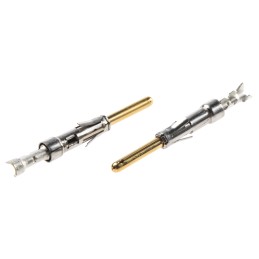 10 pcs - ITT Cannon Trident Series Male Crimp Terminal, 24AWG Max