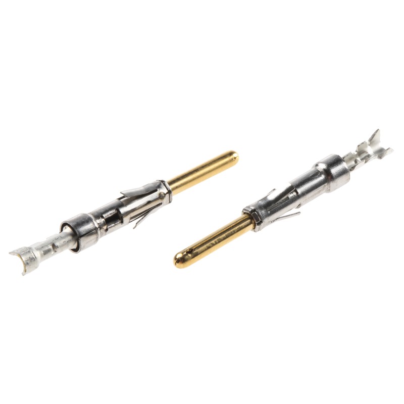 10 pcs - ITT Cannon Trident Series Male Crimp Terminal, 24AWG Max