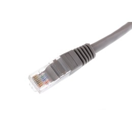 1 pcs - RS PRO Cat5e Male RJ45 to Male RJ45 Ethernet Cable, U/UTP, Grey PVC Sheath, 3m