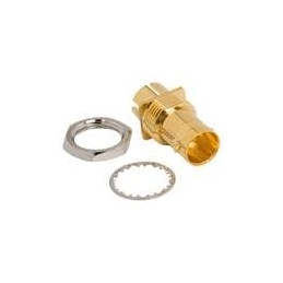 1 pcs : 112740-14 - RF Connectors / Coaxial Connectors BNC END LAUNCH JACK KNURLED NUT .062 PCB