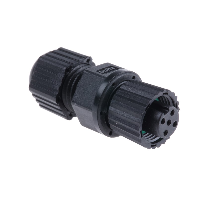 10 pcs - TE Connectivity Circular Connector, 5 Contacts, Cable Mount, M12 Connector, Socket, Female, IP67, M12 Series