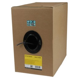 1 pcs - Startech Cat5e Ethernet Cable, U/UTP, Black PVC Sheath, 305m, CMR Rated