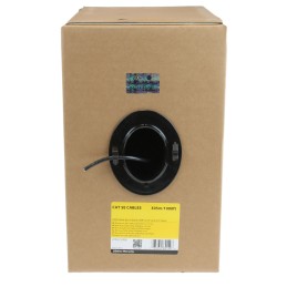 1 pcs - Startech Cat5e Ethernet Cable, U/UTP, Black PVC Sheath, 305m, CMR Rated