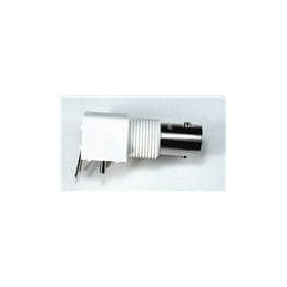 1 pcs : 364A595BL - RF Connectors / Coaxial Connectors BNC R/A PC JACK, LOW PROF WHT