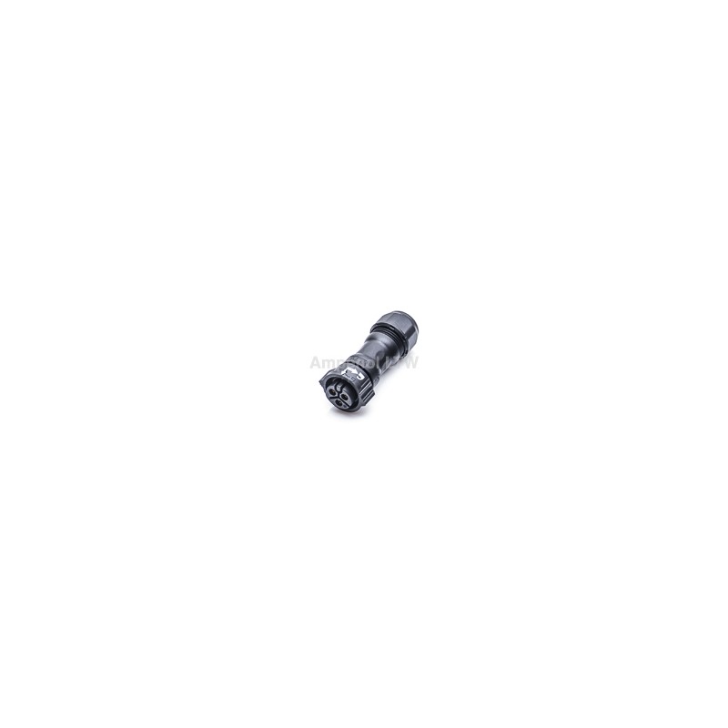 1 pcs - Amphenol Industrial Circular Connector, 3 Contacts, Cable Mount, Socket, Female, IP68, X-Lok Series