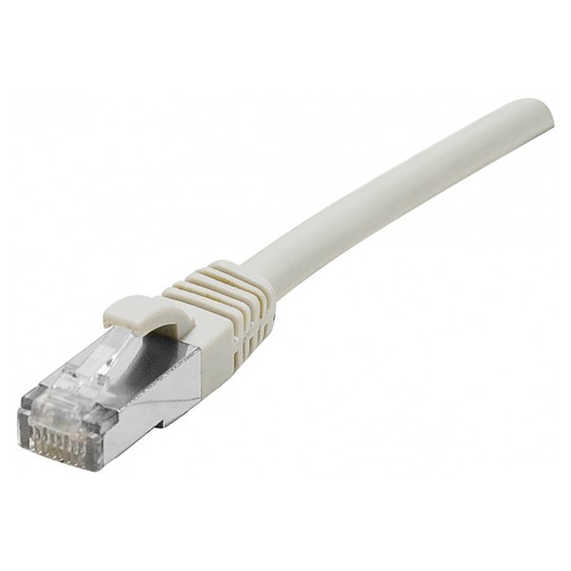 1 pcs - Dexlan Cat6 Male RJ45 to Male RJ45 Ethernet Cable, F/UTP, Grey LSZH Sheath, 300mm