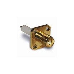 1 pcs : 132146 - RF Connectors / Coaxial Connectors SMA PANEL MOUNT REC 4 HOLE EXT. TEF