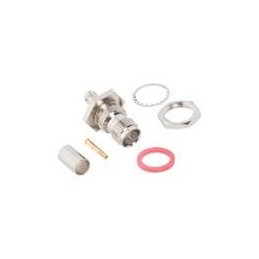 1 pcs : 122163 - RF Connectors / Coaxial Connectors TNC BULKHEAD CRMP JACK RG59 75 OHM TF