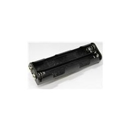 1 pcs : 12BH344B-GR - Cylindrical Battery Contacts, Clips, Holders & Springs 4 'AA' W/SNAPS BLK