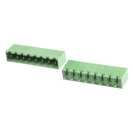 10 pcs - RS PRO 5.0mm Pitch 8 Way Pluggable Terminal Block, Header, Through Hole, Solder Termination