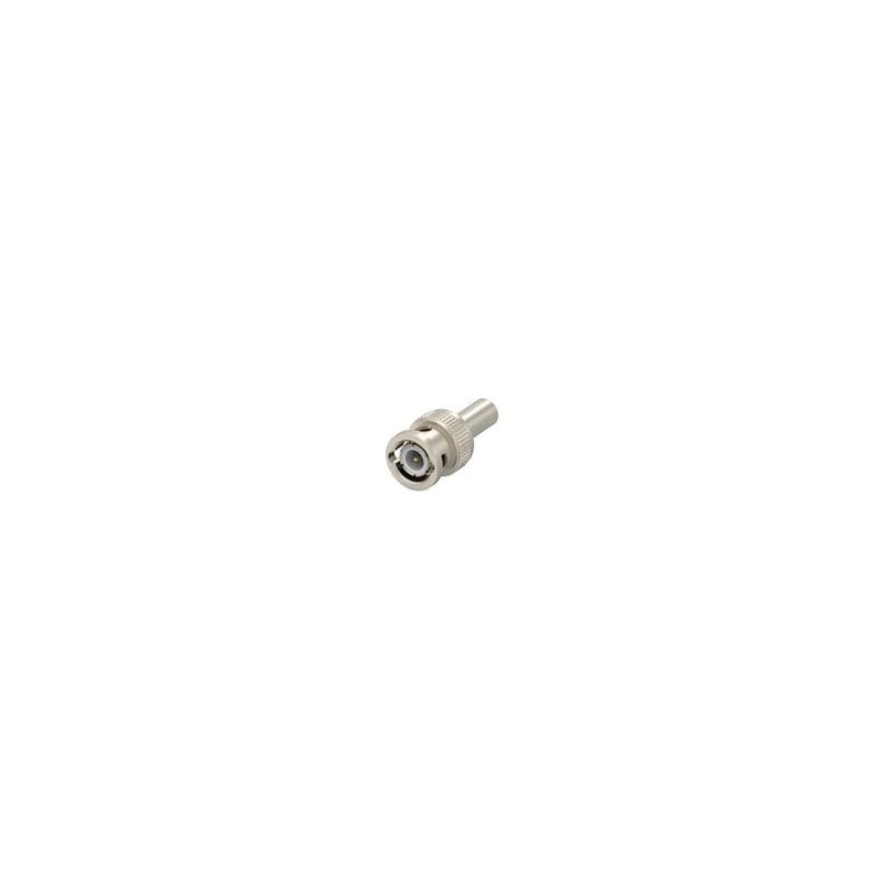 1 pcs : 2476195-1 - RF Connectors / Coaxial Connectors BNC Connector Plug, Male Pin 50 Ohms Free Hanging (In-Line) Crimp