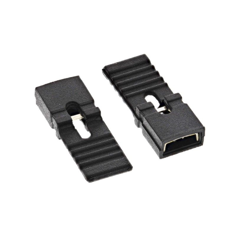 250 pcs - ASSMANN WSW Jumper Female Straight Black Closed Top, Handle Pull 2 Way 1 Row 2.54mm Pitch