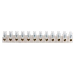 10 pcs - RS PRO Non-Fused Terminal Block, 12-Way, 5 - 32A, 10 AWG Wire, Screw Termination