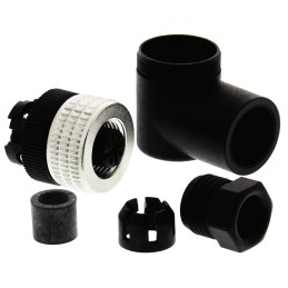 1 pcs - Telemecanique Sensors Circular Connector, 4 Contacts, Cable Mount, M12 Connector, Socket, Female, IP67, XZCC Series