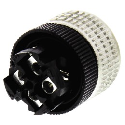 1 pcs - Telemecanique Sensors Circular Connector, 4 Contacts, Cable Mount, M12 Connector, Socket, Female, IP67, XZCC Series