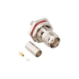 1 pcs : 031-6824 - RF Connectors / Coaxial Connectors TNC Strt Crmp Jk for LMR-195 Blkhd 50 Oh