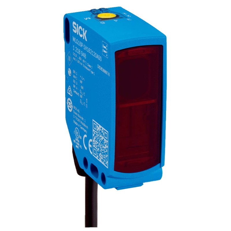 1 pcs - Sick Polarised Retro Reflection Photoelectric Sensor, Block Sensor, 5 m Detection Range