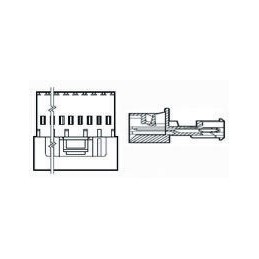 10 pcs - TE Connectivity 6-Way IDC Connector Socket for Cable Mount, 1-Row