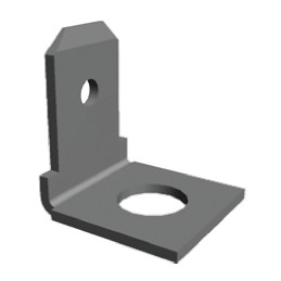 125 pcs - TE Connectivity FASTON .187 Uninsulated Male Spade Connector, PCB Tab, 4.75 x 0.51mm Tab Size