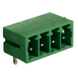 10 pcs - RS PRO 3.81mm Pitch 4 Way Right Angle Pluggable Terminal Block, Header, Through Hole, Solder Termination