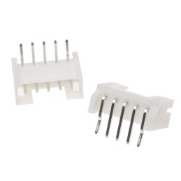 125 pcs - JST PH Series Right Angle Through Hole PCB Header, 5 Contact(s), 2.0mm Pitch, 1 Row(s), Shrouded