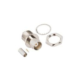 1 pcs : 112635 - RF Connectors / Coaxial Connectors BNC BLKHD JACK FRONT MNT 316 DB