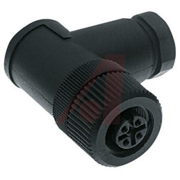 1 pcs - Turck Circular Connector, 4 Contacts, Cable Mount, M12 Connector, Plug, Female, IP67, B Series