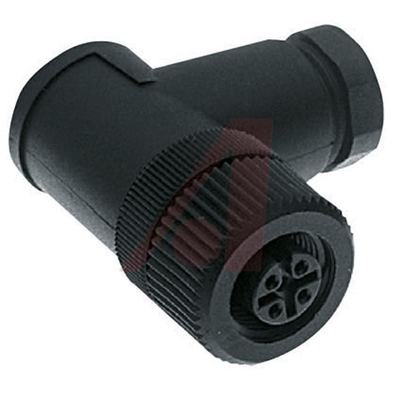 1 pcs - Turck Circular Connector, 4 Contacts, Cable Mount, M12 Connector, Plug, Female, IP67, B Series