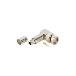 1 pcs : 112540 - RF Connectors / Coaxial Connectors BNC R/A CRIMP PLUG RG6 75 OHM